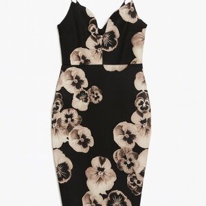 ASOS Black and Cream Maxi Dress